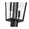 Z-Lite Gannon 3 Light Outdoor Post Mount Fixture, 10in. W x 120.75in. H, Black 5008PHBR-5009P96-BK - alternate 4